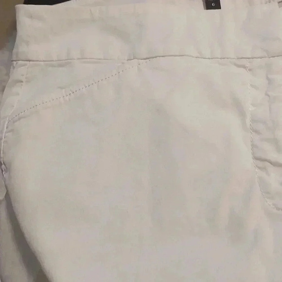 Eileen Fisher white stretch ankle pants - Picture 5 of 6